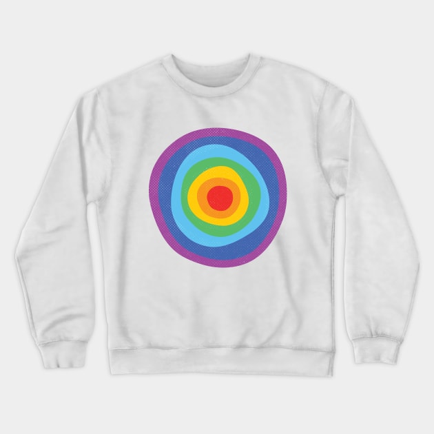 Evil Eye Rainbow Pride Lgbt Crewneck Sweatshirt by Inogitna Designs